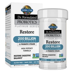 Garden of Life Probiotiques Platinum 200 Milliards CFU 28 Capsules - vue de face