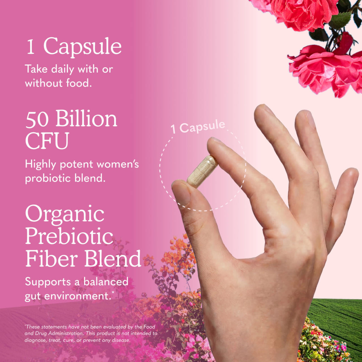 Garden of Life Probiotiques pour Femmes 30 Capsules ouvertes