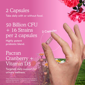 Garden of Life Probiotiques Urinary Tract+ avec des fruits de cranberry