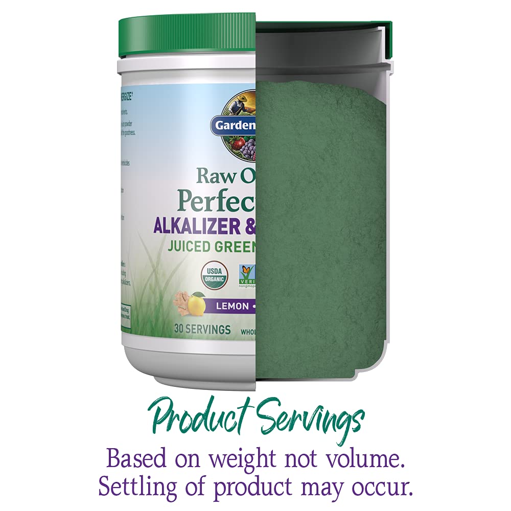 Garden of Life RAW Organic Perfect Food 340g scoop and powder