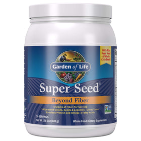 Garden of Life Super Seed poudre de fibre végétale 600g vue de face