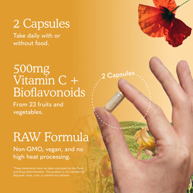 Garden of Life Vitamine Code Vitamine C 120 capsules, ouverture du flacon