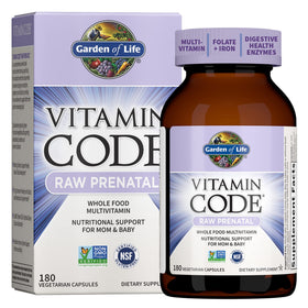 Garden of Life Vitamines Prénatales Code 60 capsules en vue de face