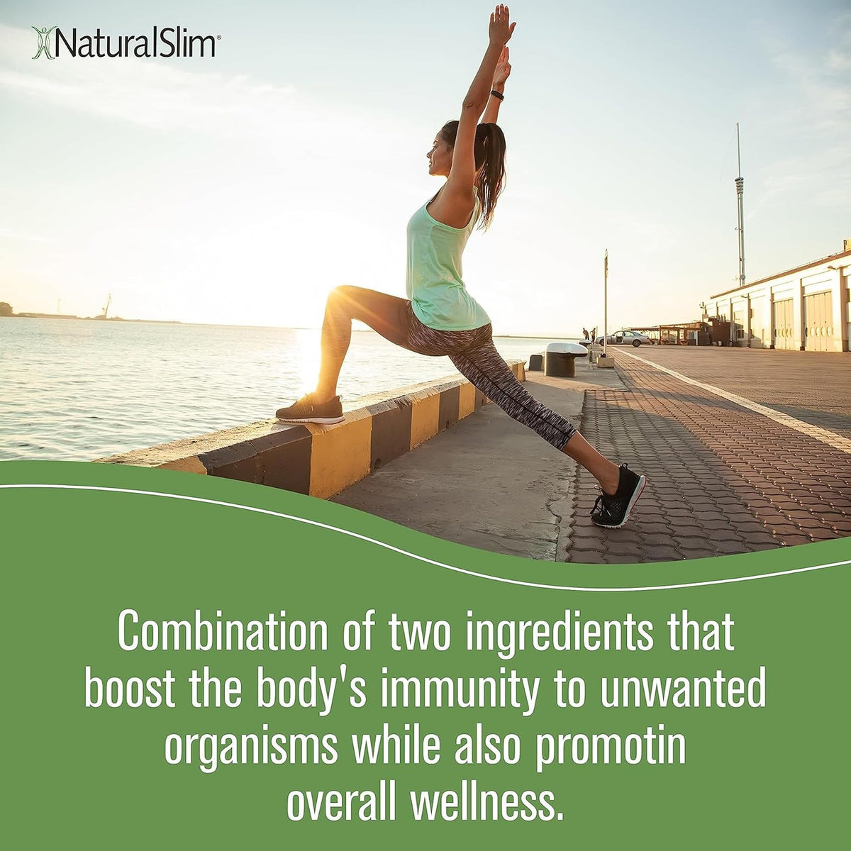 Garligin NaturalSlim sur une table avec des compléments alimentaires