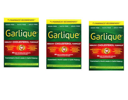 Garlique comprimés d'ail 60 tablettes pack de 3 vue avant