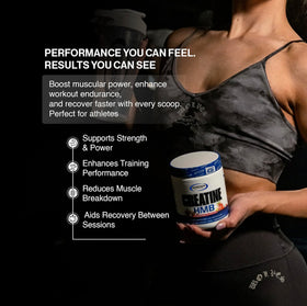 Gaspari Nutrition Créatine HMB sur un fond neutre
