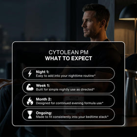 Gaspari Nutrition Cytolean PM avec un verre d'eau