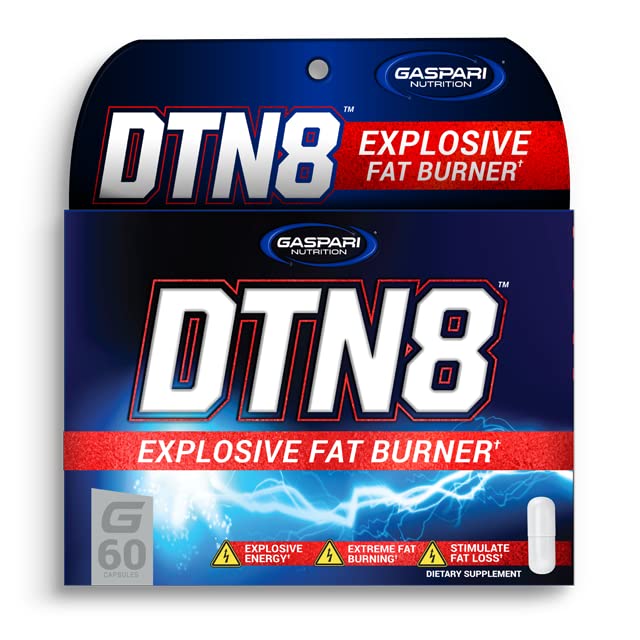 Gaspari Nutrition DTN8 Brûleur de Graisse 60 Capsules vue de face