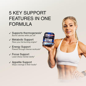 Gaspari Nutrition DTN8 capsules avec un verre d'eau