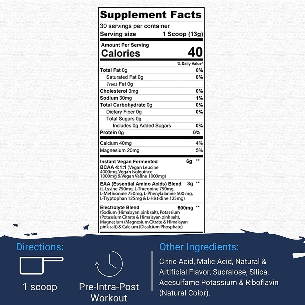 Gaspari Nutrition Proven EAAs packaging with nutrition facts
