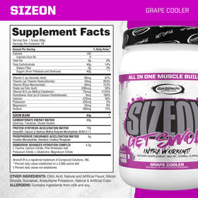 Gaspari Nutrition SizeOn Intra Workout 1801g dos de l'emballage