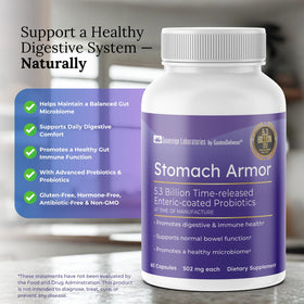 GastroDefense Stomach Armor capsules avec dosage indiqué