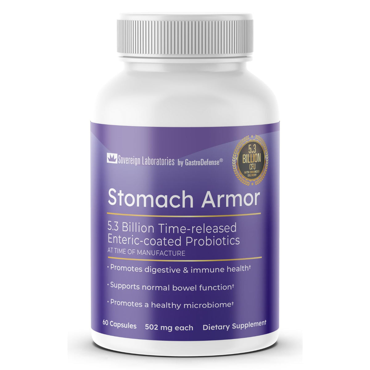 GastroDefense Stomach Armor complément alimentaire en capsules, vue de face
