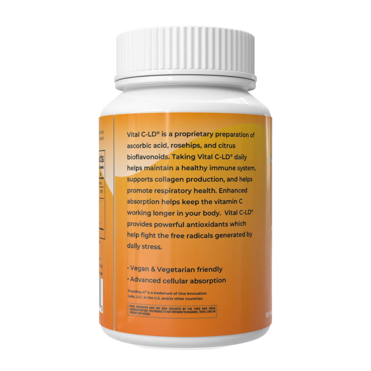 GastroDefense Vital C-LD 530mg capsules side view