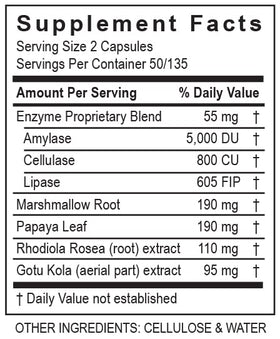 GastroZyme ingrédients botaniques