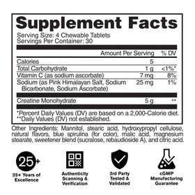 GAT SPORT CREATINE Chews 120 comprimés emballage