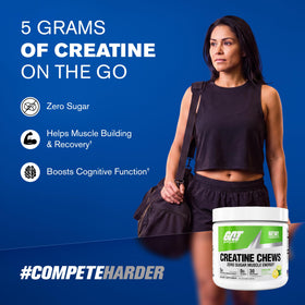 GAT SPORT CREATINE Chews citron vert, arrière de l'emballage