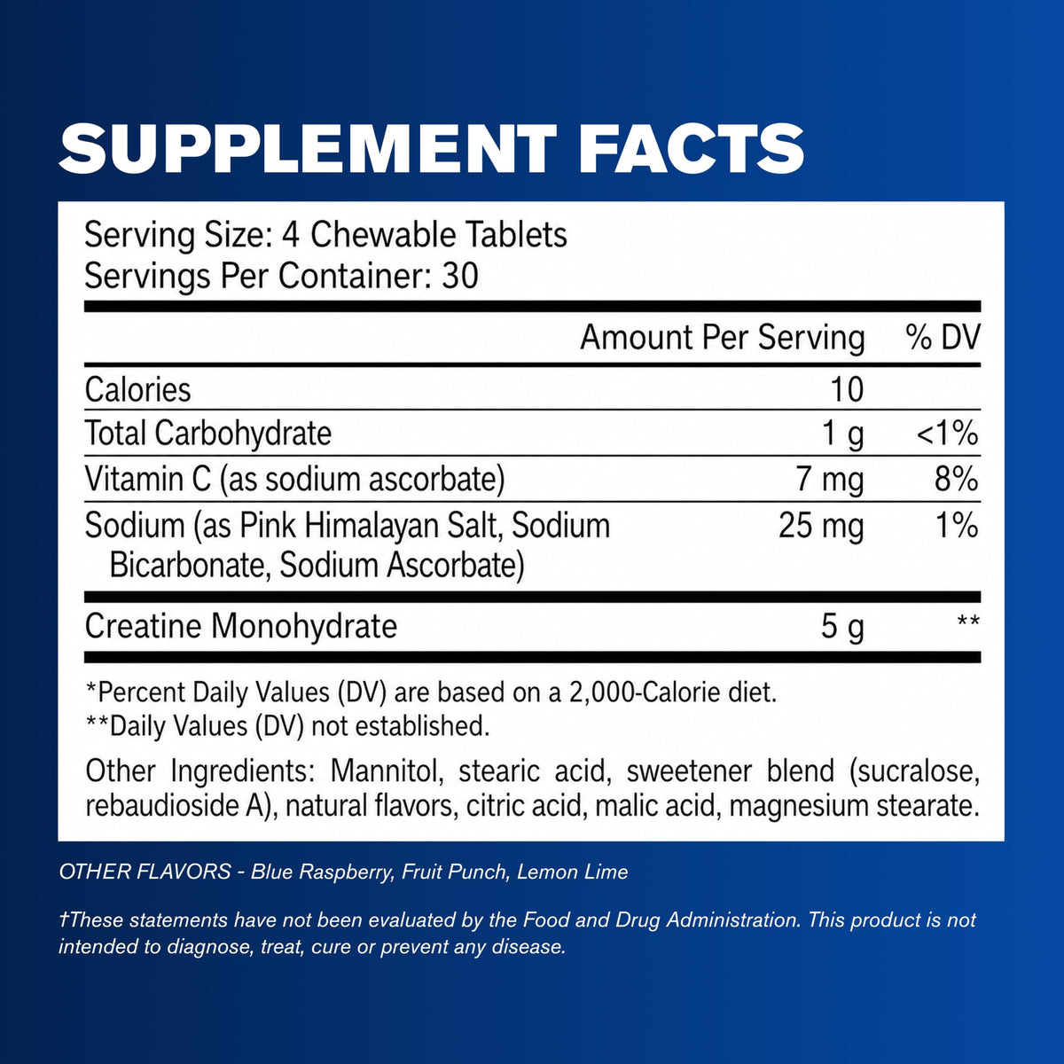 GAT SPORT CREATINE Chews citron vert, comprimés à croquer sur une table