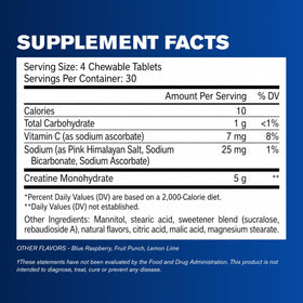 GAT SPORT CREATINE Chews citron vert, comprimés à croquer sur une table