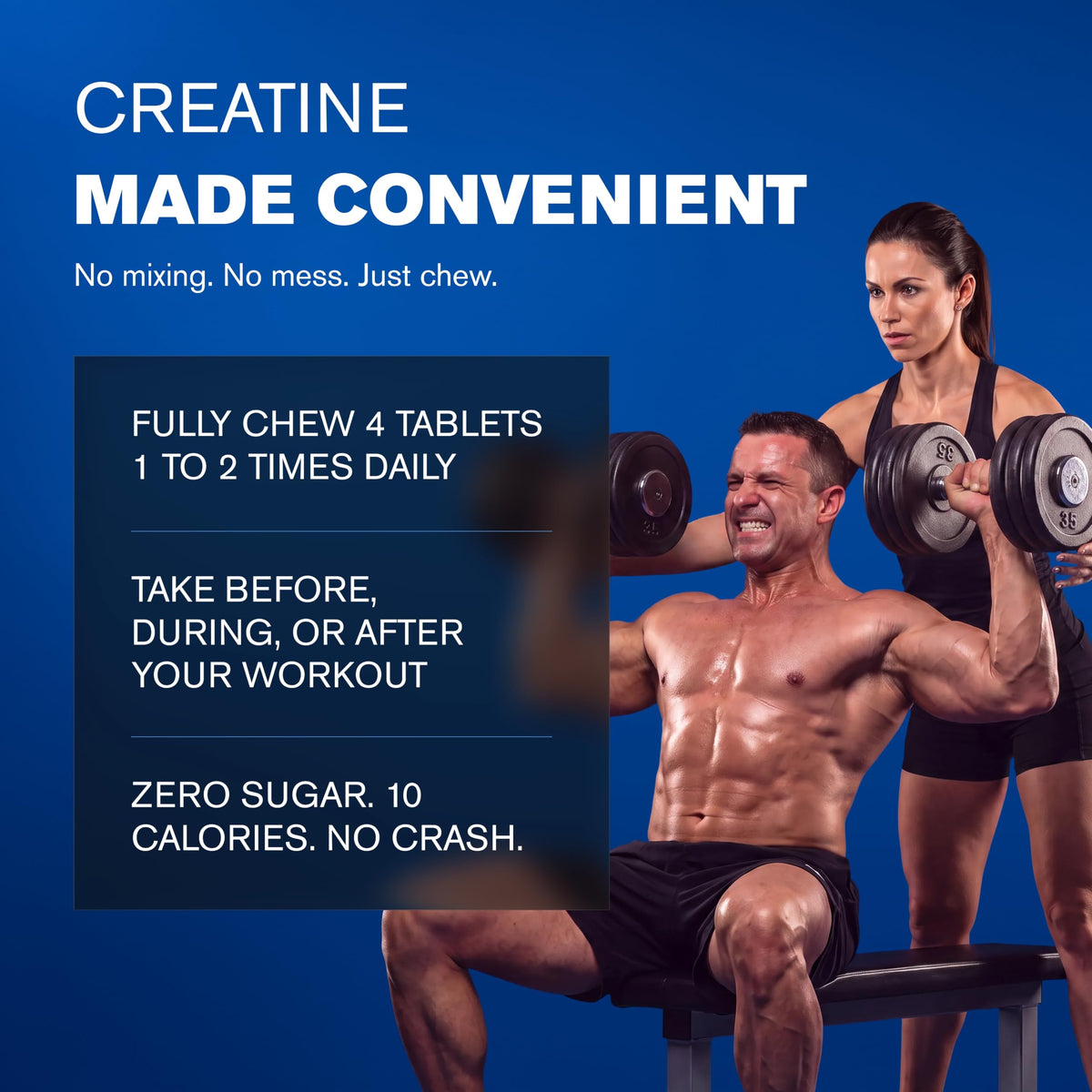 GAT SPORT CREATINE Chews citron vert, emballage ouvert avec comprimés visibles