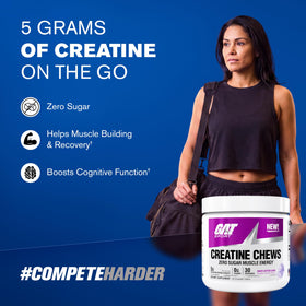 GAT SPORT CREATINE Chews emballage avec informations nutritionnelles