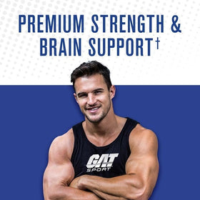 GAT SPORT Nitraflex Pro Creatine 180 capsules, présentation avec accessoires de sport