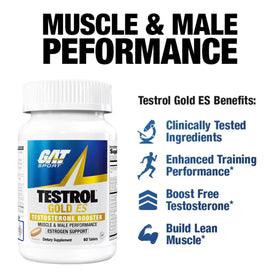 GAT SPORT TESTROL Gold ES comprimés avec un verre d'eau