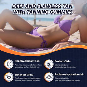 Gatchialv Gummies Bronzantes gummies dans un bol