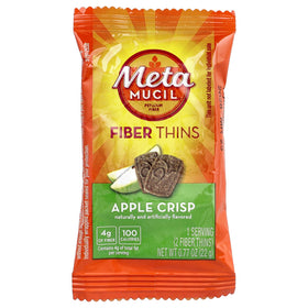 Gaufrettes de Fibre Metamucil Pomme Croustillante sur une table