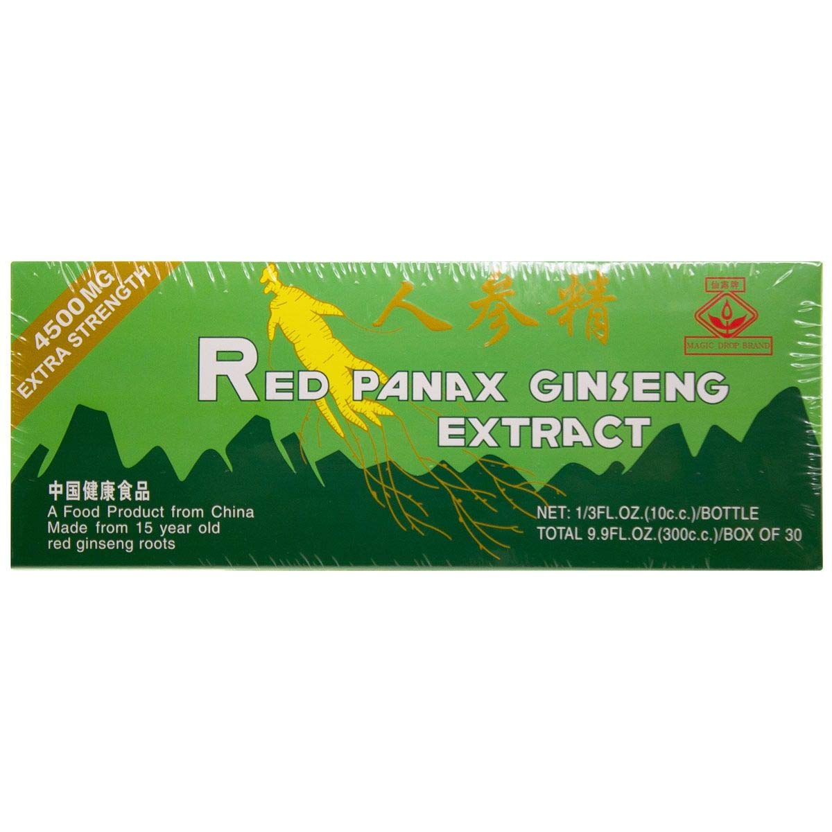 GBL Extrait de Ginseng Rouge Panax 20 Ans, 30 flacons de 10ml, vue avant