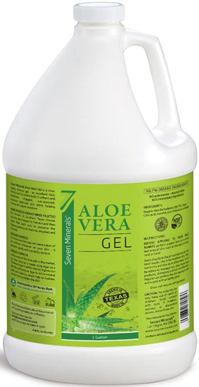 Gel Aloe Vera Seven Minerals 1 gallon vue de face