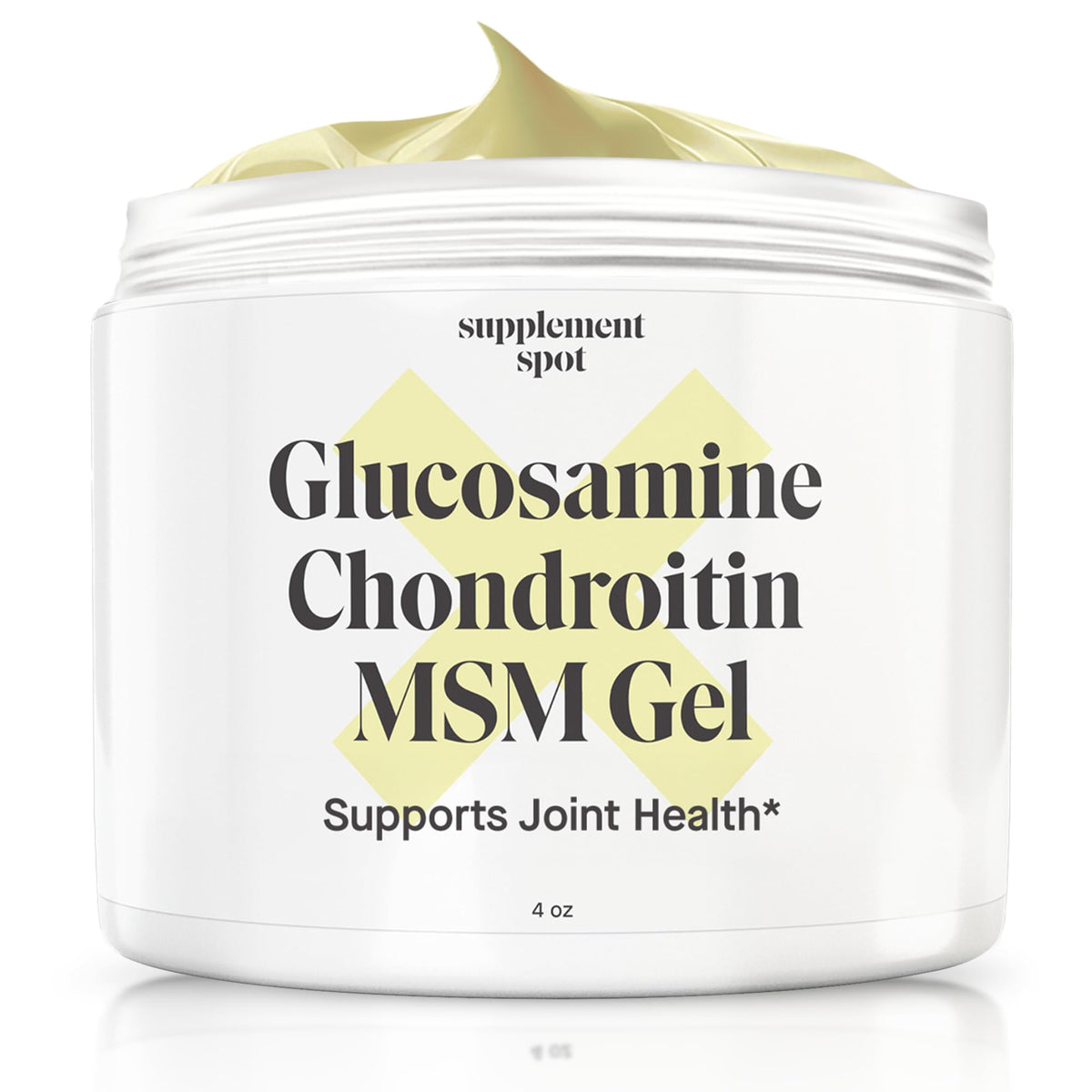 Gel articulaire glucosamine chondroïtine MSM de 200g vue de face avec étiquette