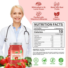 Gel d'algue marine ACEYO utilisé dans un smoothie