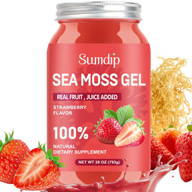 Gel d'Algue Marine Irlandais Frais Saveur Fraise 28oz SumDIP vue de devant