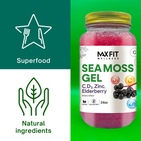 Gel d'algue marine MAX FIT dans un smoothie
