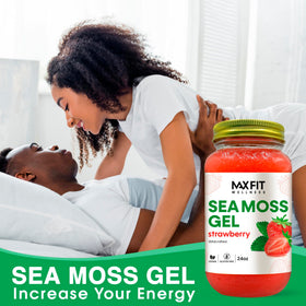 Gel d'algue marine MAX FIT sur une cuillère