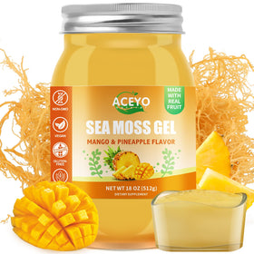 Gel d'Algues Marines ACEYO 18 oz saveur mangue-ananas vue avant