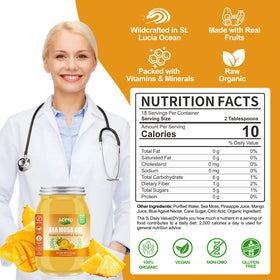 Gel d'Algues Marines ACEYO utilisé dans un smoothie