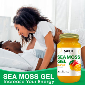Gel d'Algues Marines MAX FIT sur une cuillère en bois