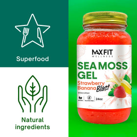 Gel d'Algues Maritimes MAX FIT versé dans un verre