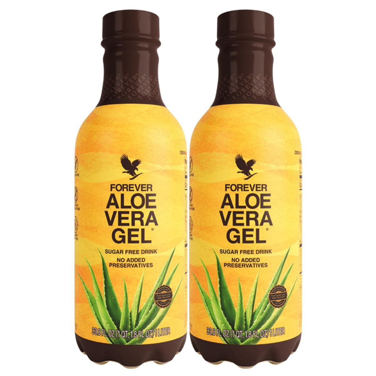 Gel d'aloe vera Forever Living 33,8 fl oz pack de 2