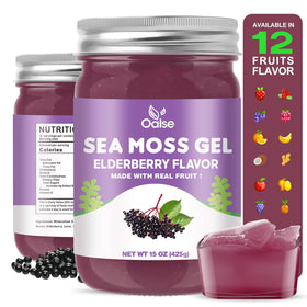 Gel d'Irish Sea Moss OALSE 15 OZ avec baies de sureau, vue avant