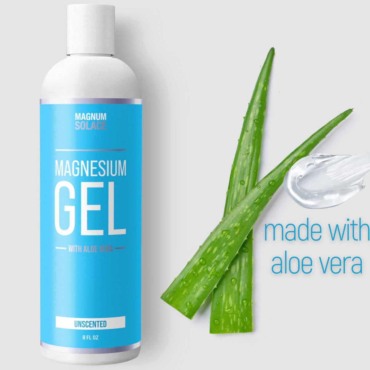Gel de magnésium Magnum Solace sur une main avec application