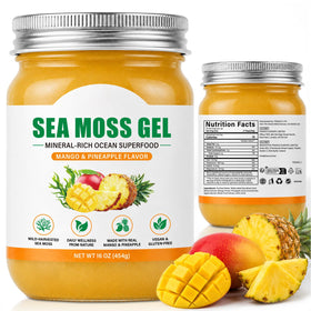 Gel de mousse de mer bio Mariayu 16 oz, vue de face