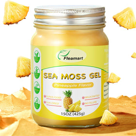 Gel de Mousse de Mer Fleamart 15OZ au Goût Ananas, vue de face