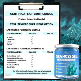 Gel de mousse de mer Fleamart dans un bol, prêt à être utilisé