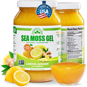 Gel de Mousse de Mer Irlandais EverSmith Organics au Citron et Gingembre, 748g, vue de face