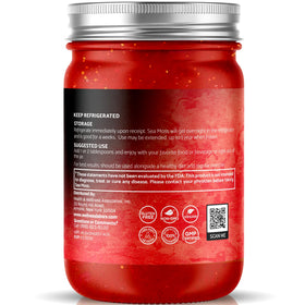 Gel de mousse de mer irlandais WELLNESS LABSRX dans un bol avec des fraises