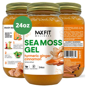 Gel de mousse de mer MAX FIT 24 oz pot en verre vue avant