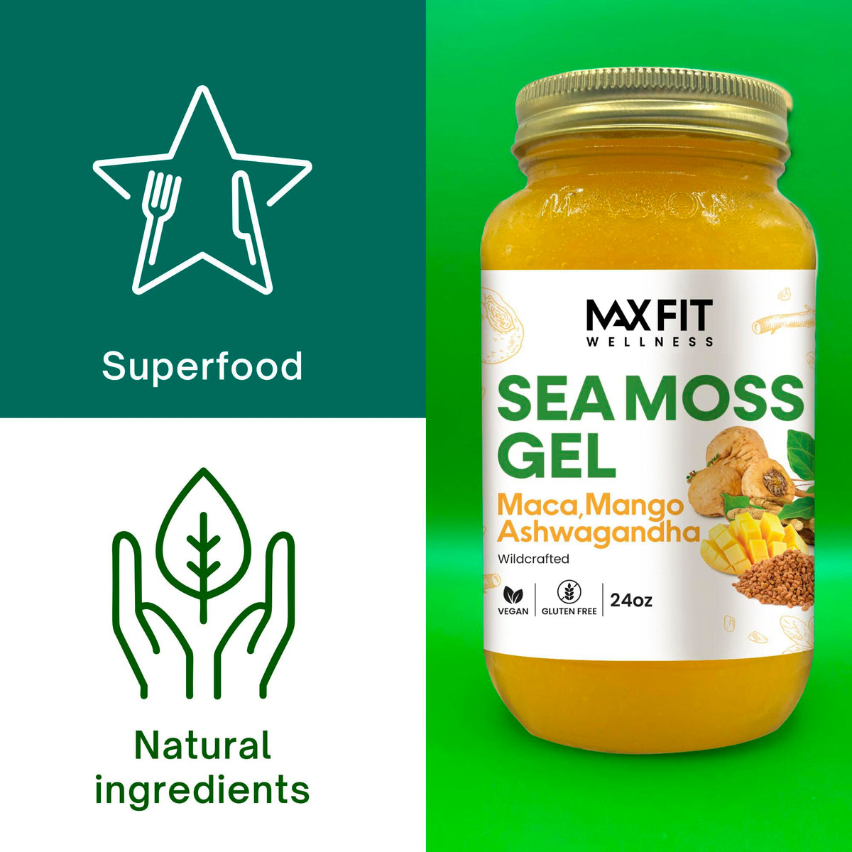 Gel de Mousse de Mer MAX FIT sur la peau